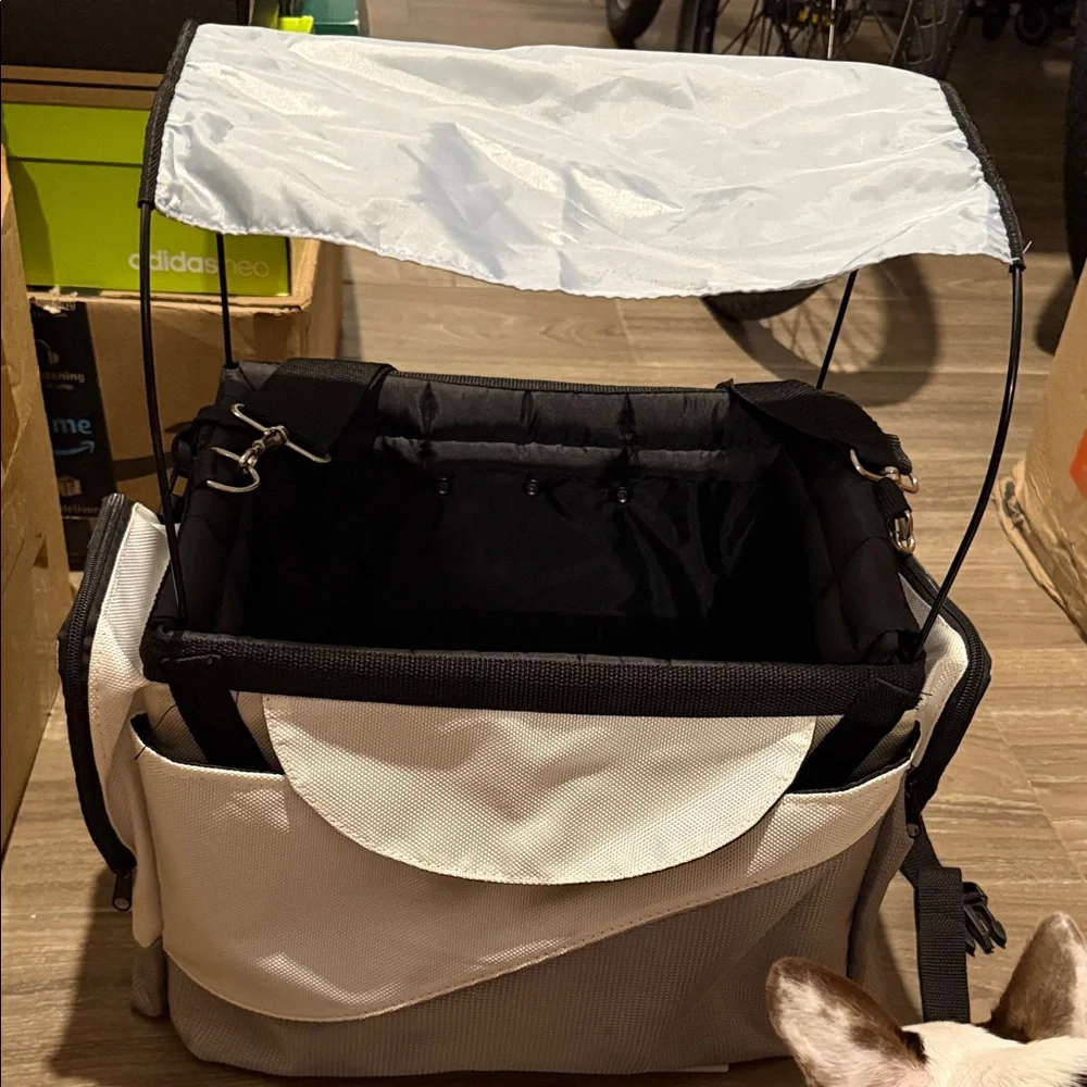 White and Black Pet Carrier